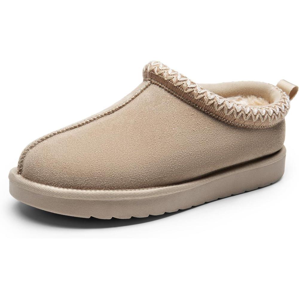image:imageDREAM PAIRS Womens Fuzzy Cozy Slippers Genuine Suede Indoor Outdoor Fluffy Home Comfy Winter Slip On Cute Warm Memory Foam Furry Shoes FuzzyEasy