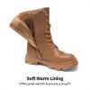 DREAM PAIRS Girls Combat Boots Side Zipper Ankle Booties Toddler/Little Kid/Big Kid(Camel)