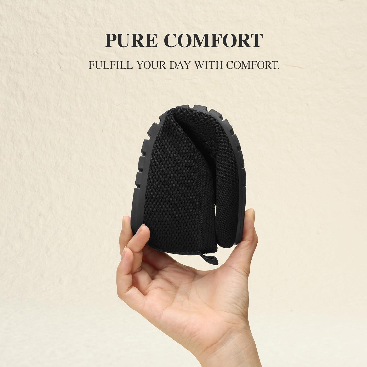 image:imageDREAM PAIRS Loafers for Women Penny Knitted Loafer Casual Comfortable Slip On Flats Work Business Walking ShoesBlack