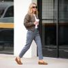 DREAM PAIRS Loafers for Women Penny Knitted Loafer Casual Comfortable Slip On Flats Work Business Walking Shoes(Brown)
