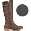 DREAM PAIRS Women’s Knee High Boots Comfortable Riding Boots Side Zipper Fall Boots with Buckle(Brown)