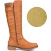 DREAM PAIRS Women’s Knee High Boots Comfortable Riding Boots Side Zipper Fall Boots with Buckle(Camel)