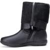 DREAM PAIRS Women’s Wide Calf Knee High Faux Fur-Lined Flat Fashion Winter Boots with Side Zipper(Black)