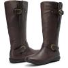DREAM PAIRS Women’s Wide Calf Knee High Faux Fur-Lined Flat Fashion Winter Boots with Side Zipper(Wide/Calf/Brown)