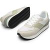 DREAM PAIRS Women Sneakers Tennis Ray Walking Platform Chunky Comfortable Lightweight Lace Up Casual Fashion Sneaker(White/Green)