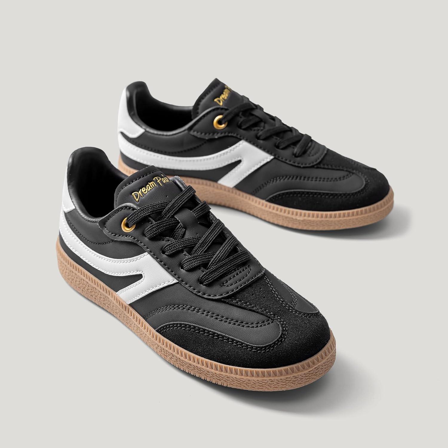 image:imageDREAM PAIRS Boys Girls Indoor Soccer Shoes Kids Youth Child Baseball Tennis Casual Sneakers Dress ShoesBlack