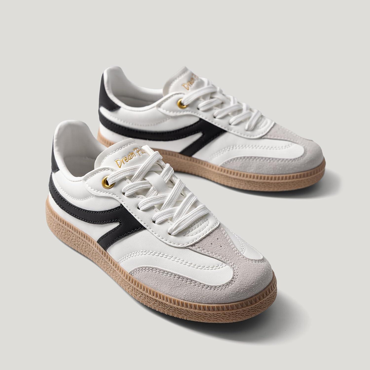image:imageDREAM PAIRS Boys Girls Indoor Soccer Shoes Kids Youth Child Baseball Tennis Casual Sneakers Dress ShoesWhite