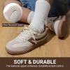 DREAM PAIRS Boys Girls Indoor Soccer Shoes Kids Youth Child Baseball Tennis Casual Sneakers Dress Shoes(Khaki)