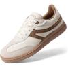 DREAM PAIRS Boys Girls Indoor Soccer Shoes Kids Youth Child Baseball Tennis Casual Sneakers Dress Shoes(Khaki)