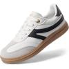 DREAM PAIRS Boys Girls Indoor Soccer Shoes Kids Youth Child Baseball Tennis Casual Sneakers Dress Shoes(White)