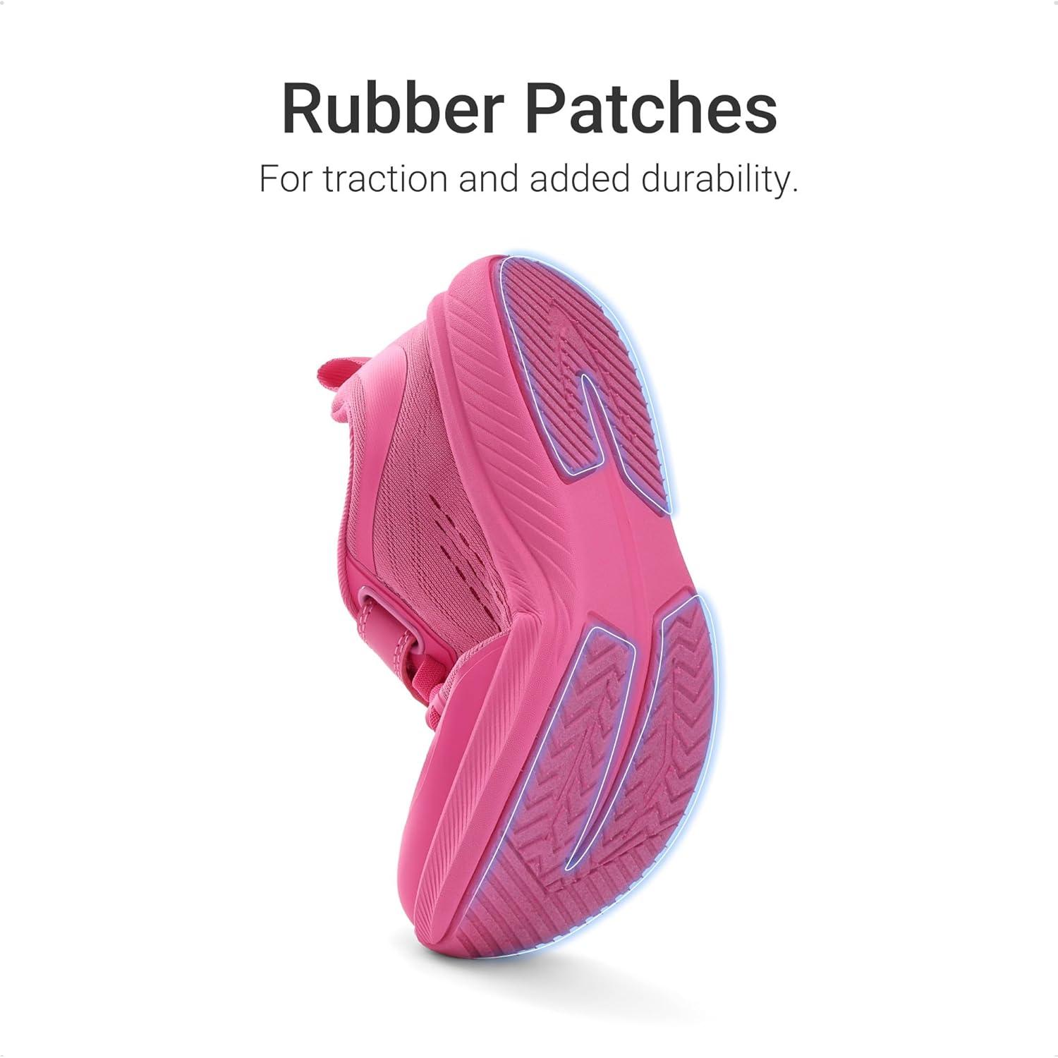 image:imageDREAM PAIRS Kids Wide Toe Box Athletic Running Sneakers Breathable Lightweight Casual Tennis Shoes Minimalist for Boys Girls School SportsRose Red