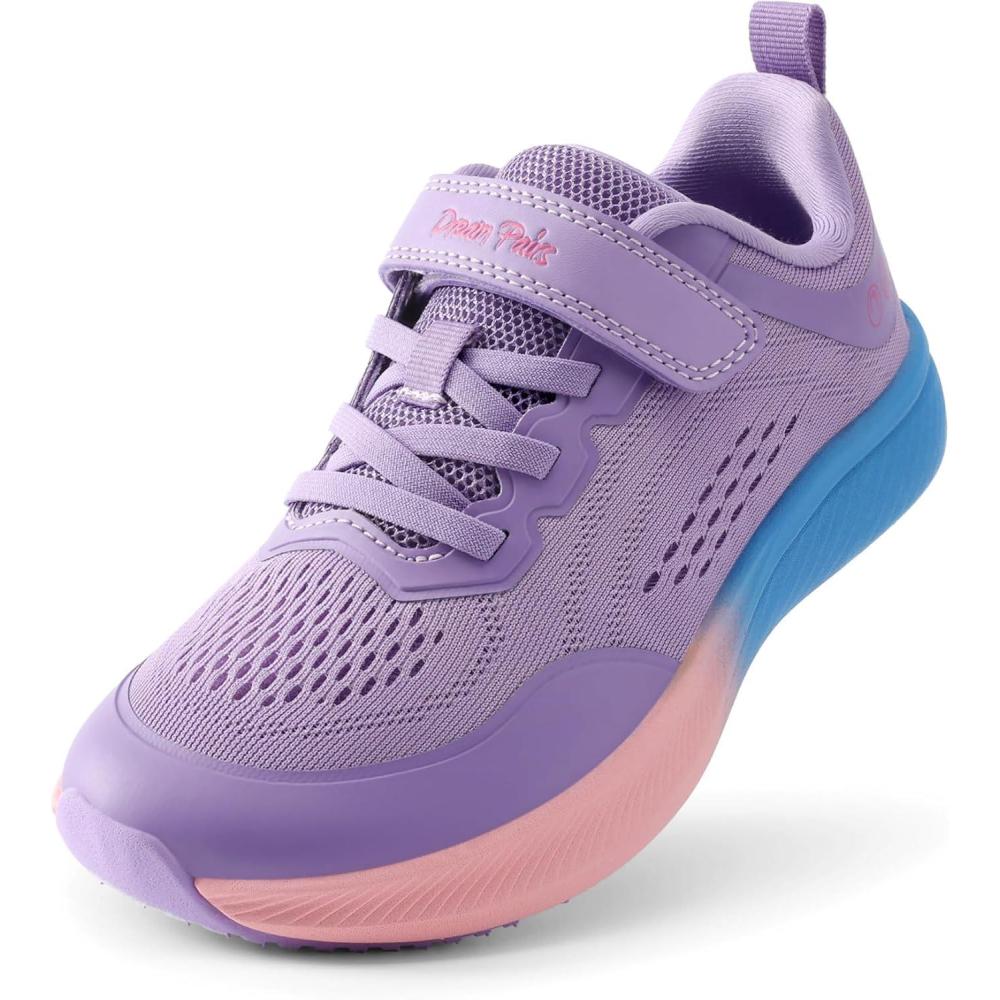 image:imageDREAM PAIRS Kids Wide Toe Box Athletic Running Sneakers Breathable Lightweight Casual Tennis Shoes Minimalist for Boys Girls School SportsPurple