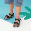 DREAM PAIRS Boys Girls Sandals Kids Athletic Summer Sports Water Shoes for Toddler/Little Kid/Big Kid(Black/Light/Grey)