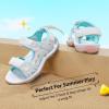 DREAM PAIRS Boys Girls Sandals Kids Athletic Summer Sports Water Shoes for Toddler/Little Kid/Big Kid(Blue/White)