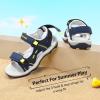 DREAM PAIRS Boys Girls Sandals Kids Athletic Summer Sports Water Shoes for Toddler/Little Kid/Big Kid(Dark/Blue)
