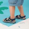 DREAM PAIRS Boys Girls Sandals Kids Athletic Summer Sports Water Shoes for Toddler/Little Kid/Big Kid(Dark/Blue)