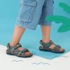 DREAM PAIRS Boys Girls Sandals Kids Athletic Summer Sports Water Shoes for Toddler/Little Kid/Big Kid(Dark/Grey/Neon/Green/Blue)