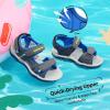 DREAM PAIRS Boys Girls Sandals Kids Athletic Summer Sports Water Shoes for Toddler/Little Kid/Big Kid(Dark/Grey/Royal/Neon/Green)
