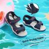DREAM PAIRS Boys Girls Sandals Kids Athletic Summer Sports Water Shoes for Toddler/Little Kid/Big Kid(Navy/Red)