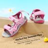 DREAM PAIRS Boys Girls Sandals Kids Athletic Summer Sports Water Shoes for Toddler/Little Kid/Big Kid(Pink/Fuchsia)