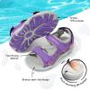 DREAM PAIRS Boys Girls Sandals Kids Athletic Summer Sports Water Shoes for Toddler/Little Kid/Big Kid(Purple/Fuchsia/Light/Grey)