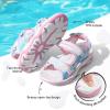 DREAM PAIRS Boys Girls Sandals Kids Athletic Summer Sports Water Shoes for Toddler/Little Kid/Big Kid(Rainbow/Pink-pu)
