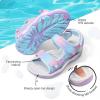 DREAM PAIRS Boys Girls Sandals Kids Athletic Summer Sports Water Shoes for Toddler/Little Kid/Big Kid(Rainbow/Purple)