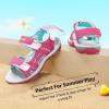 DREAM PAIRS Boys Girls Sandals Kids Athletic Summer Sports Water Shoes for Toddler/Little Kid/Big Kid(Rose/Red)