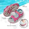 DREAM PAIRS Boys Girls Sandals Kids Athletic Summer Sports Water Shoes for Toddler/Little Kid/Big Kid(Rose/Red)