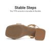 DREAM PAIRS Girls Sandals Open Toe Low Block Chunky Heels Sandals Party Dress Pumps Shoes for Little Big Kid(All Gold Metallic)