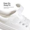 DREAM PAIRS Kids Toddler Sneakers Boys Girls Casual Canvas School Shoes(All White)