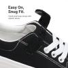 DREAM PAIRS Kids Toddler Sneakers Boys Girls Casual Canvas School Shoes(Black)