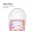DREAM PAIRS Kids Toddler Sneakers Boys Girls Casual Canvas School Shoes(Pink/Rainbow)