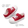 DREAM PAIRS Kids Toddler Sneakers Boys Girls Casual Canvas School Shoes(Red)