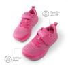 DREAM PAIRS Kids Wide Toe Box Athletic Running Sneakers Breathable Lightweight Casual Tennis Shoes Minimalist for Boys Girls School Sports(Rose Red)