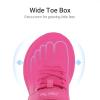 DREAM PAIRS Kids Wide Toe Box Athletic Running Sneakers Breathable Lightweight Casual Tennis Shoes Minimalist for Boys Girls School Sports(Rose Red)