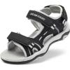 DREAM PAIRS Boys Girls Sandals Kids Athletic Summer Sports Water Shoes for Toddler/Little Kid/Big Kid(Black/Light/Grey)