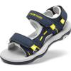DREAM PAIRS Boys Girls Sandals Kids Athletic Summer Sports Water Shoes for Toddler/Little Kid/Big Kid(Dark/Blue)
