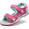 DREAM PAIRS Boys Girls Sandals Kids Athletic Summer Sports Water Shoes for Toddler/Little Kid/Big Kid(Rose/Red)
