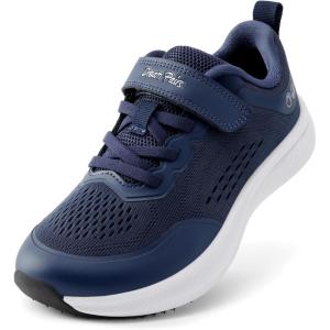 DREAM PAIRS Kids Wide Toe Box Athletic Running Sneakers Breathable Lightweight Casual Tennis Shoes Minimalist for Boys Girls School Sports(Dark Blue)