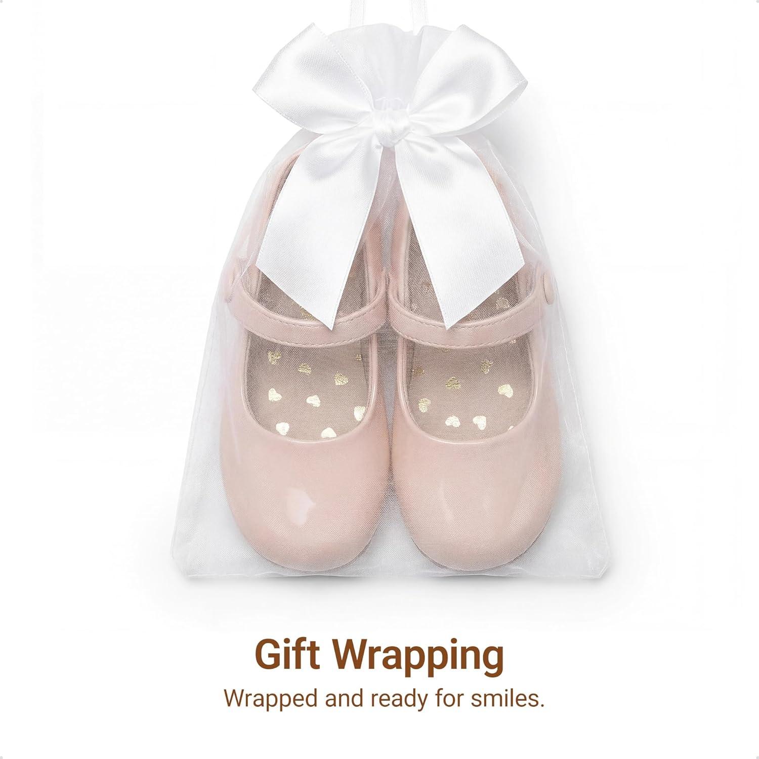 image:imageDREAM PAIRS Toddler Little Girls Mary Jane Dress Shoes Wedding Ballet Flats Round Toe Flower Girl ShoesNude