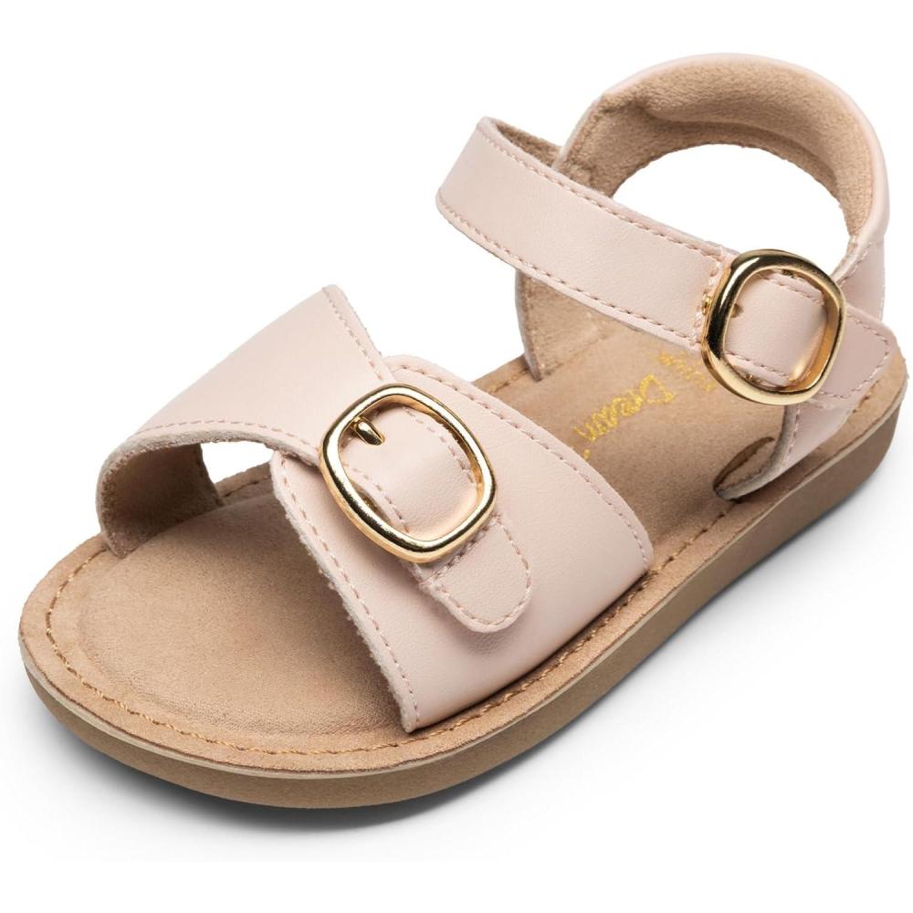 image:imageDREAM PAIRS Girls Sandals Fashion Sandal with Adjustable Straps OpenToe Comfortable Summer Shoes for Toddler Little KidPink