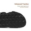 DREAM PAIRS Girls Boys Slides For Kids Non-Slip with Adjustable Straps for Indoor & Outdoor Toddler Little Kid/Big Kid(Black)