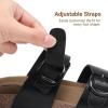 DREAM PAIRS Girls Boys Slides For Kids Non-Slip with Adjustable Straps for Indoor & Outdoor Toddler Little Kid/Big Kid(Black)