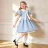 DREAM PAIRS Girls Dress Shoes Mary Jane Low Heels Flower Wedding Party Pump Prom Footwear for Little/Big Kids(Black)