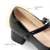 DREAM PAIRS Girls Dress Shoes Mary Jane Low Heels Flower Wedding Party Pump Prom Footwear for Little/Big Kids(Black)