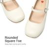 DREAM PAIRS Girls Dress Shoes Mary Jane Low Heels Flower Wedding Party Pump Prom Footwear for Little/Big Kids(Ivory)