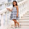 DREAM PAIRS Girls Dress Shoes Mary Jane Low Heels Flower Wedding Party Pump Prom Footwear for Little/Big Kids(Silver)
