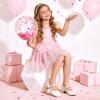 DREAM PAIRS Girls Dress Shoes Mary Jane Low Heels Flower Wedding Party Pump Prom Footwear for Little/Big Kids(White)