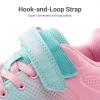 DREAM PAIRS Girls Running Shoes Kids Sneakers Tennis ColorBurst Lightweight Casual Walking Shoes(Light Green/Pink)